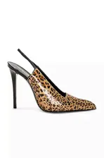 Туфли Saint Laurent Raven Slingback, цвет Manto Naturale SLAU-WZ1105 | MANTO NATURALE