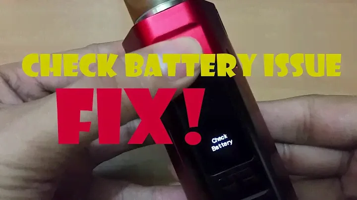 Vape Tutorial #1 RX 2/3 check battery issue FIX