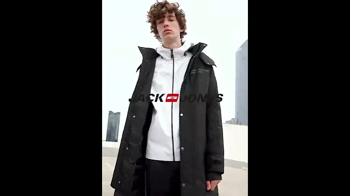 Мужской пуховик с капюшоном jackjones, длинная ветрозащитная парка воротником стойкой, уличная